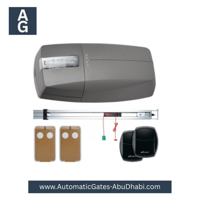 LIFE PROBO 120 sectional garage door motor with remote controls and drive rail – premium automation kit.