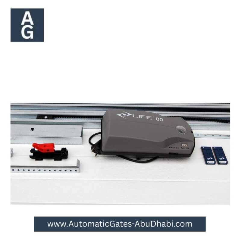 LIFE PROBO 80 garage door motor setup with accessories from Automatic Gates Abu Dhabi