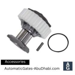 CAME Slow Shaft replacement gear kit for gate motor systems including gear, O-ring, and pin