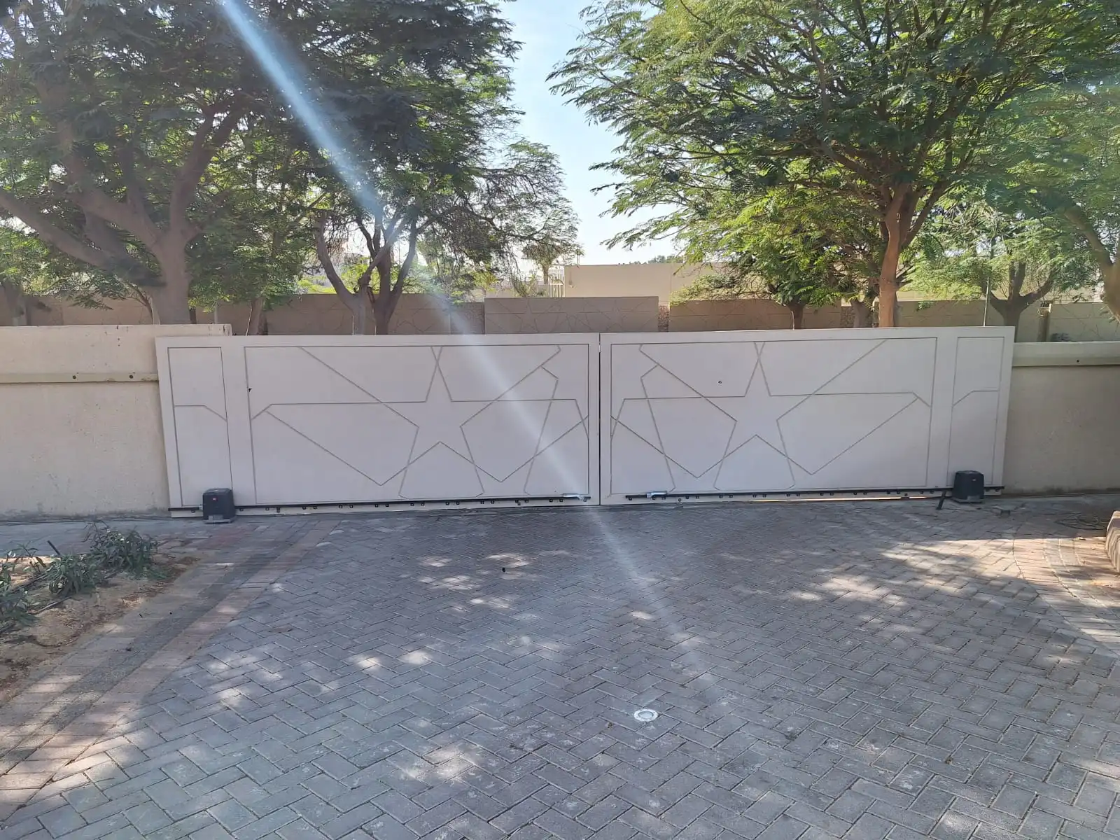 Bft 600kg Sliding Gate Motor Installed for 2 sliding gates in Al Muntazah, Abu Dhabi