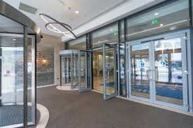 Modern Automatic Sliding Door with Motion Sensors