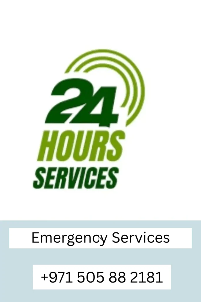 24-hour emergency automatic-gate service icon, ICAD Industrial City of Abu Dhabi
